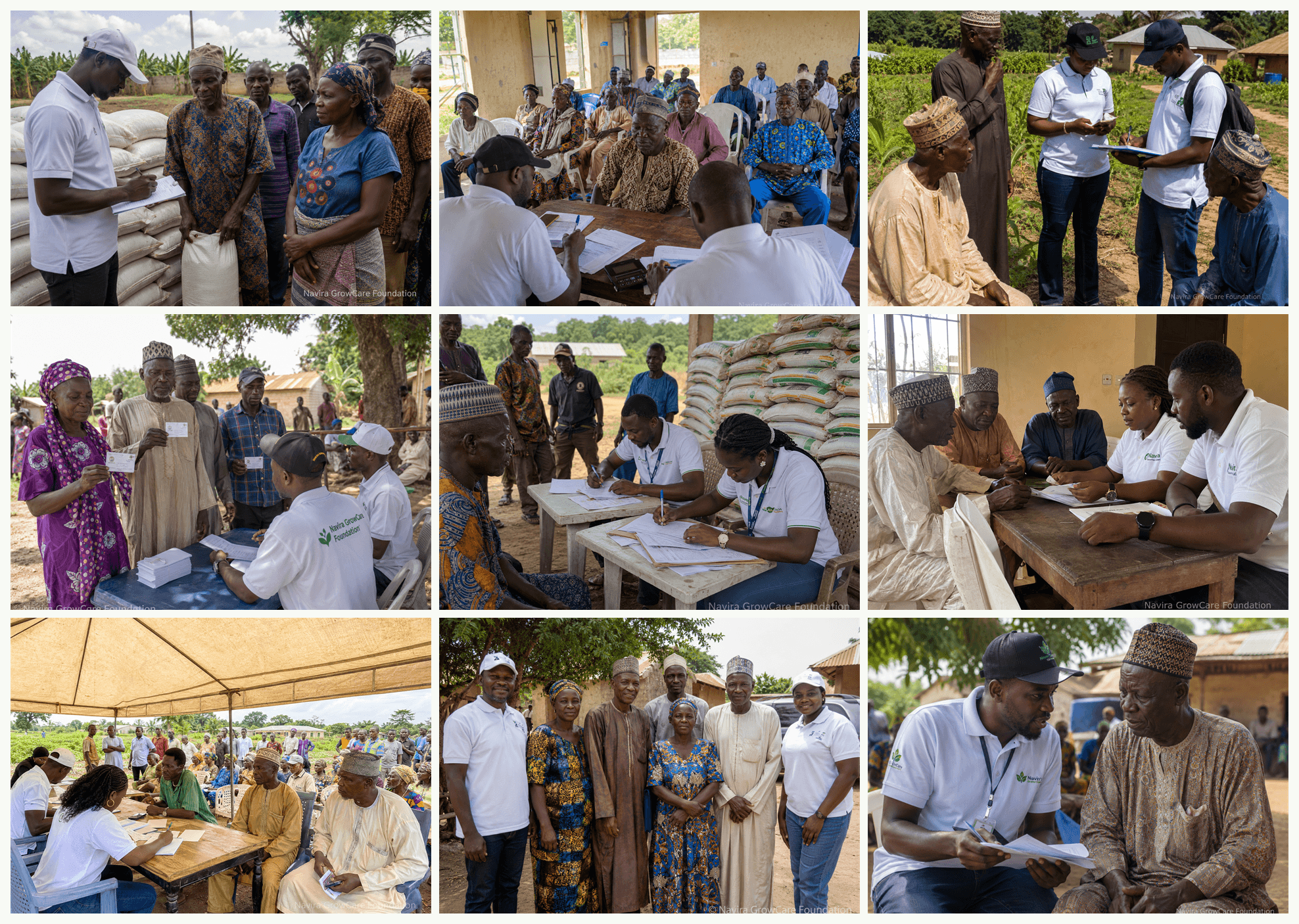 Navira GrowCare Foundation field activity archive collage